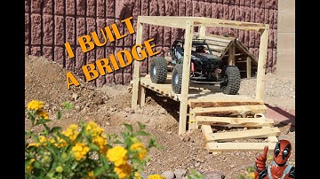 Adding a BRIDGE to the  BACKYARD CRAWLER COURSE BUILD