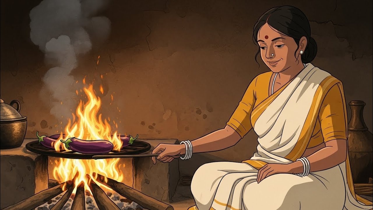 Peaceful Indian Village Morning | Ghibli Style Rural Life ASMR