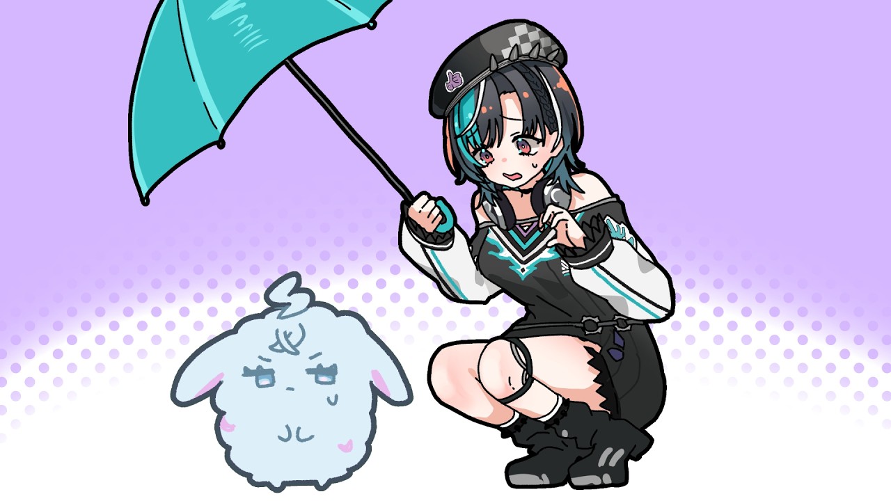 【手描き】すう様のことをわたあめだと思っている千速【水宮枢/輪堂千速/ホロライブ】