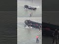 Moment French police slash migrant ‘taxi boat’