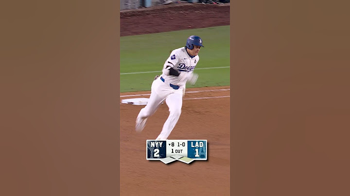 Shohei Ohtani reached third off this hit! #mlb #baseball #worldseries #Dodgers