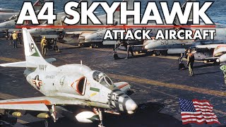 A4 Skyhawk. The American subsonic carriercapable light attack aircraft made by  Douglas | Upscaled