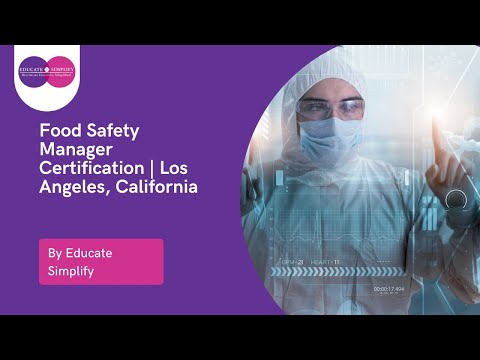 Food Safety Manager Certification Los Angeles California
