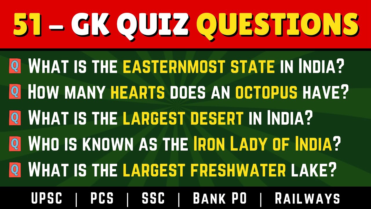 Amazing Gk Quiz Questions Picture Illustration Amazing Gk Quiz Questions Picture Illustration