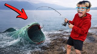 Download Lagu MANCING DI LAUT BOCIL DAPAT IKAN BLOOP GIGAS SUPER BESAR YANG LANGKA DI DUNIA! MP3