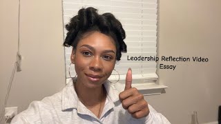 GENE 402 Week 8: Leadership Reflection Video Speech 