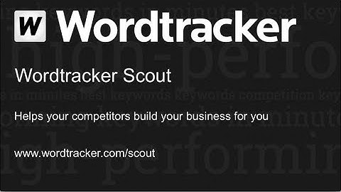 Wordtracker Scout