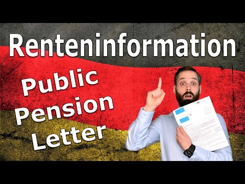 The Truth About Your Public Pension Letter | Numbers & Words on Your "Renteninformation" Explained