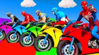 Spider-Man sliding games vs bike race and new race sliding screenshot 2
