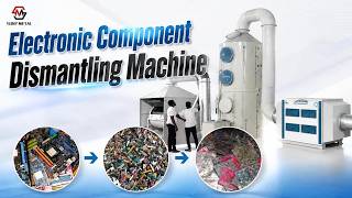 How Does PCB Recycling Start | Electronic Component Dismantling Machine in Action #ewaste #pcb