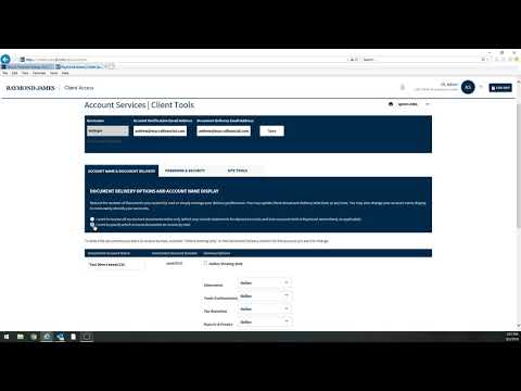 Document Delivery Options - Raymond James Client Access