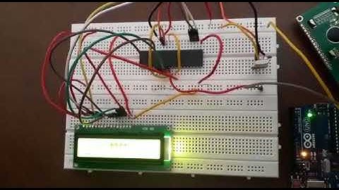 Breadboard Testing of System with LCD and PIC controller (PART 1)