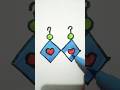 Earings Colour Drawing #shortsfeed #shorts #trendingshorts