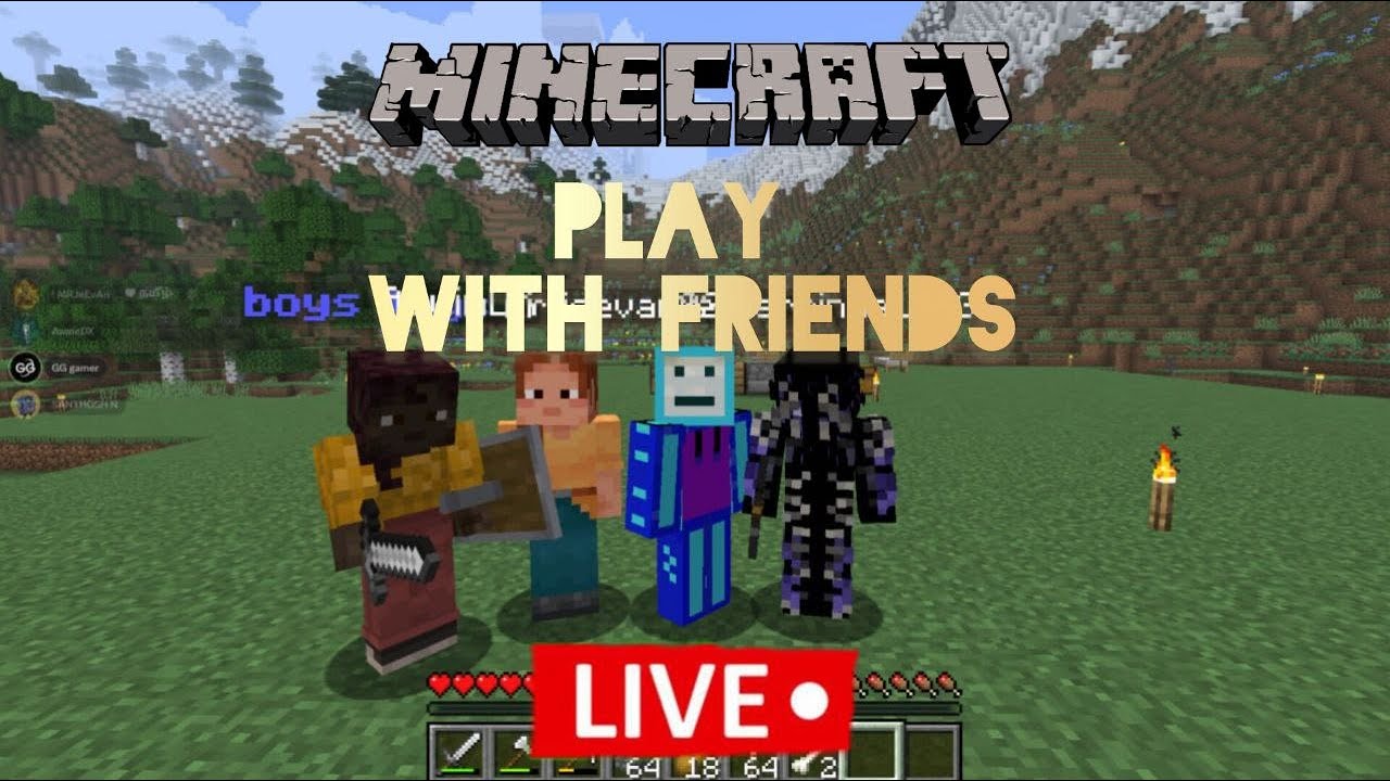 paly with friends minecraft live tamil gameplay | Roed to 100 subscribers