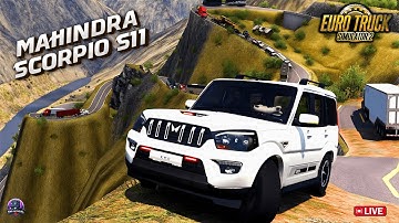 INDIAN CAR DRIVING 🚗 On Most Dangerous Roads Of ETS2 ☠️⚠️ #shortsfeed #shorts #ats