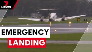 Plane makes emergency landing at Newcastle airport | 7 News Australia