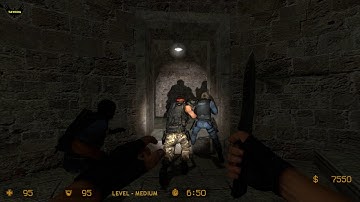 ZOMBIE ESCAPE MOD ON COUNTER-STRIKE: SOURCE, MAP: ZE_RTCW_OMINOUS_RUMORS, CSS