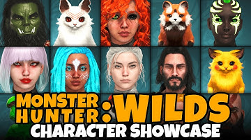 Monster Hunter: Wilds Character Creation Showcase (Beautiful Male & Female Characters & Palicos!)
