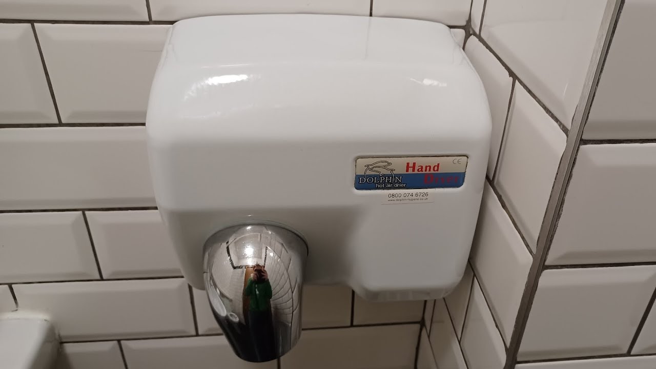 Dolphin hot air hand dryer, Costa 🚻, Eastleigh, Hampshire (Retake