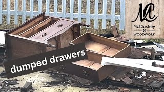 REFURBISHING ROADSIDE VINTAGE CHEST of DRESSER DRAWERS