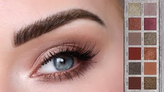 Neutral Fall Eyeshadow Tutorial | ABH Rose Metals Palette screenshot 5