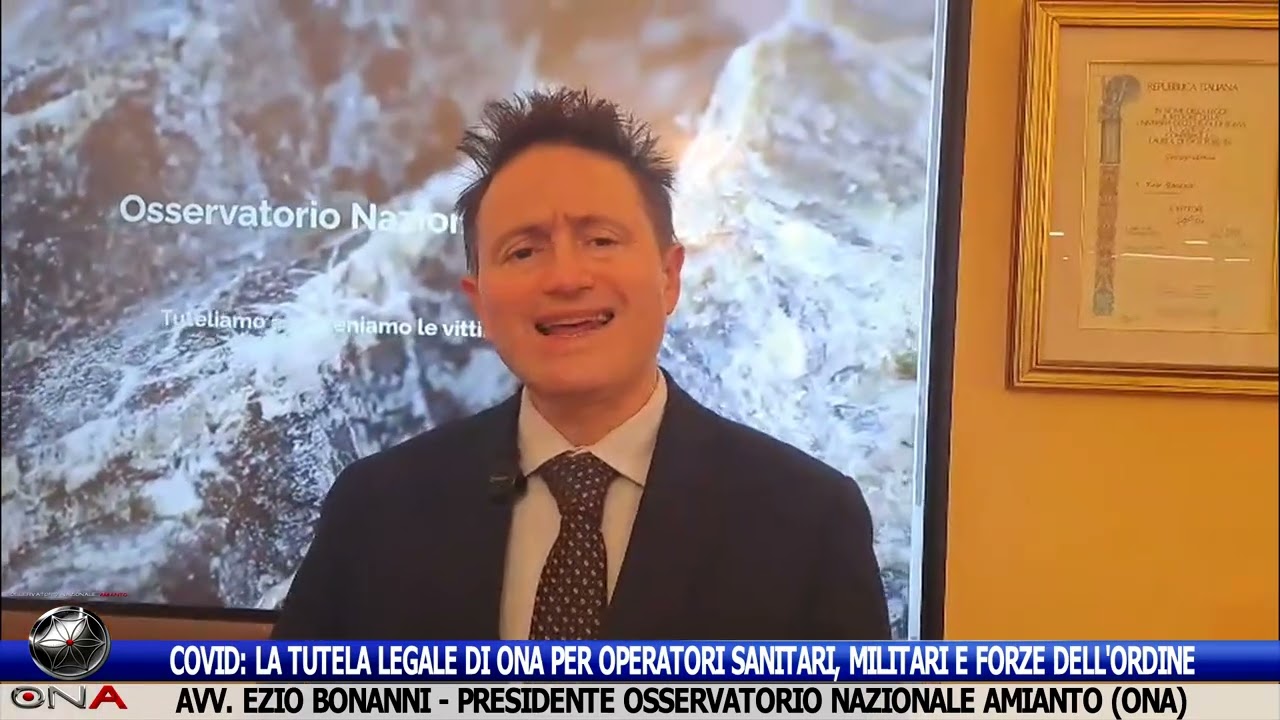 Covid: tutela di ONA per operatori sanitari, militari, Forze dell'Ordine.