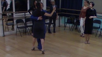 Argentine Tango intermediate class with Miranda: walking backwards
