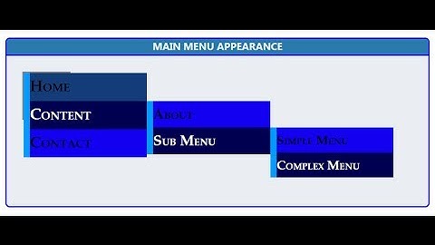 HTML CSS Vertical Menu Generator Online Tutorial Example