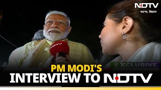 Pm Modis Interview To Marya Shakil Of Ndtv During Patna Roadshow