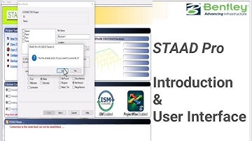 STAAD Pro Tutorial For Beginners (Lecture # 1) Introduction and user interface