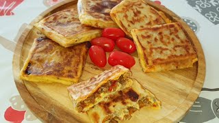 Msemen farcie express,sans pâte à msemen,facile et rapide (ramadan 2023)