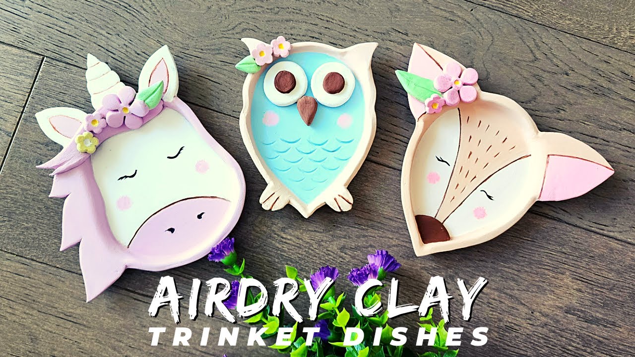 Air-Dry Clay Trinket Dishes