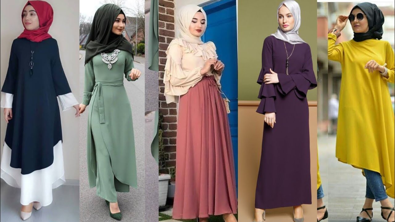 30 Latest Plain Material Styles for Muslim Ladies in Nigeria - Kaybee  Fashion Styles | Islamic fashion dresses, Fashion, Muslim women clothing