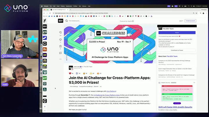 DEV Challenge: Successful Cross-Platform .NET apps with Uno Platform & AI!