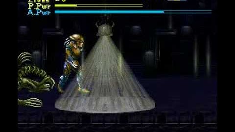 Alien vs Predator (snes) Part 2: A hit and dive into the water boss.
