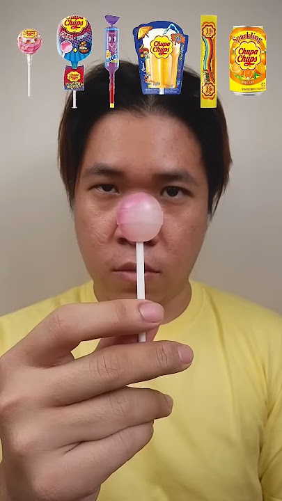 MAKAN SERBA CHUPA CHUPS #asmr#shorts#chupachupslollipop#3578 #shortsfunny
