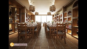 Tư vấn thiết kế phòng Vip nhà hàng hầm rượu tại Hà Nội - Vintage Decor