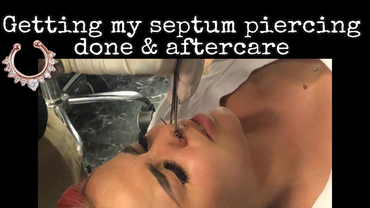Getting my septum pierced😅