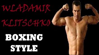 Wladimir Klitschko's boxing style