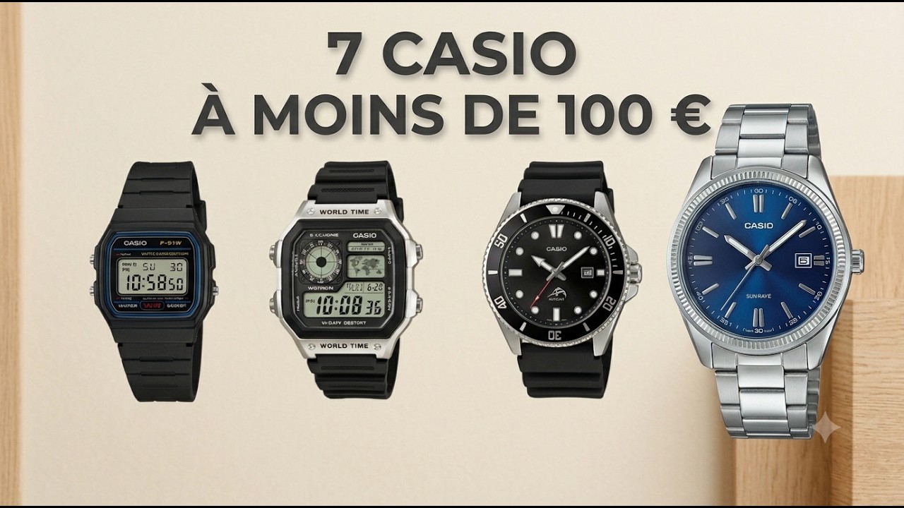 7 Casio cultes à moins de 100 €