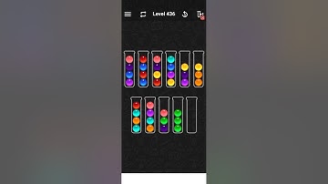 Level 436 of Ball Sort Color Water Puzzle