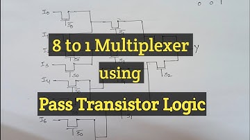 Design of 8 to 1 Multiplexer using pass transistor logic | Clear explanation