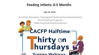 Webinar 6-Feeding Infants: 0-5 –English
