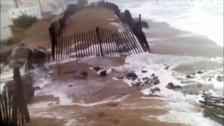 CAP D'AGDE - tempête plage de la Roquille 13 10 2016