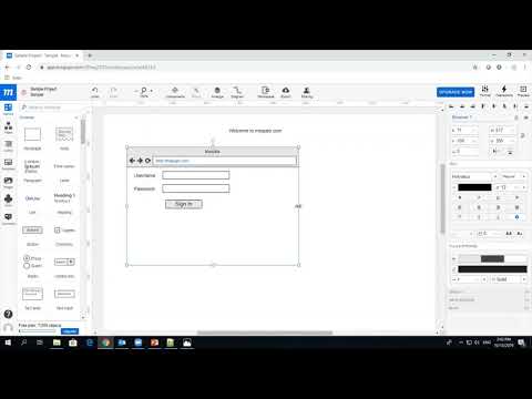 How to wireframe a login web page