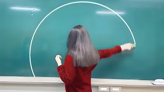 She Can Draw a Perfect Circle..