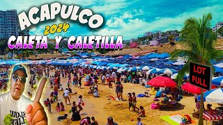 ACAPULCO.  CALETA Y CALETILLA // 2024 turistas llenan las playas!!