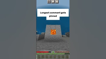 Wait for it || Longest comment gets Pinned| #minecraft