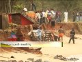 Violent waves shores Uppalam: