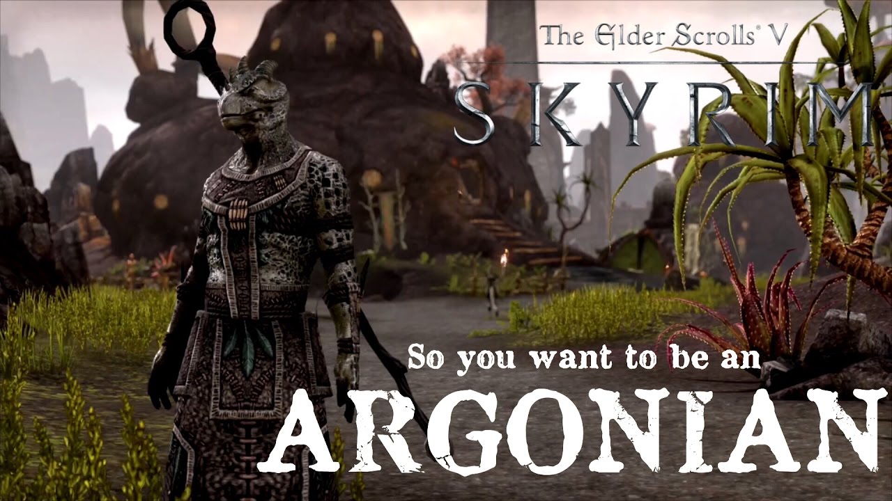 BECOMING AN ARGONIAN | Skyrim Remastered Race Selection - YouTube